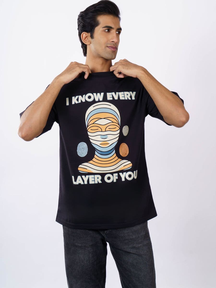 Oversize Baskılı Tişört